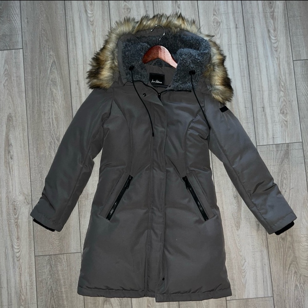 Sam Edelman Insulated Long Grey Jacket- Womens S